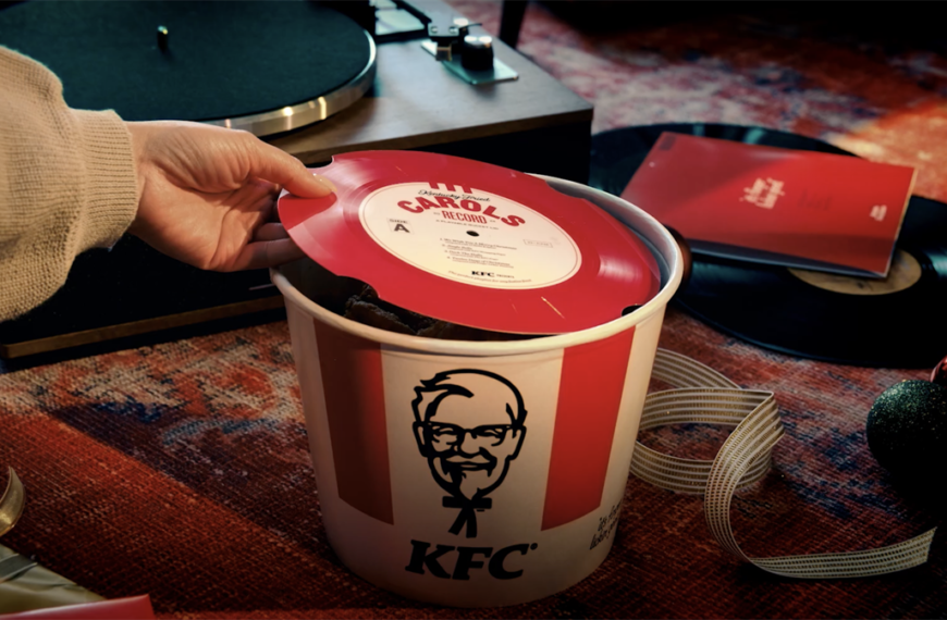 KFC Turns Its Bucket Lid Into a Record For the Holidays